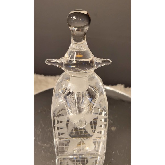 Kosta Boda Signed Numbered Crystal Perfume Bottle - Picture 4 of 6